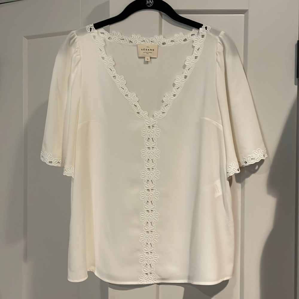 Sézane Silk Ilonie Top size 34 US 2